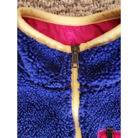 Polo Ralph Lauren High Pile Fluffy Feece Pullover Zip Girls Medium 8-10 - Picture 4 of 4